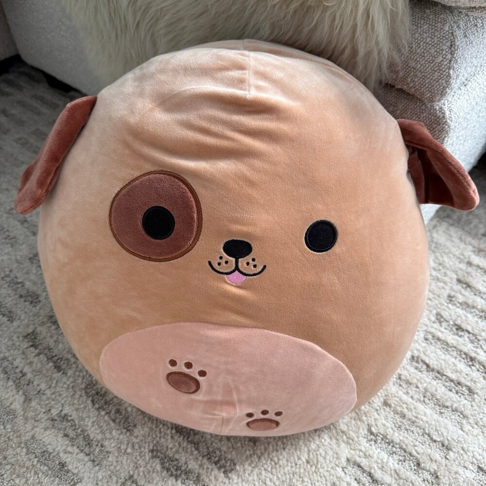 Kellytoy Drella the Peach Dog 16 in Squishmallow stuffed animal plush kidcore